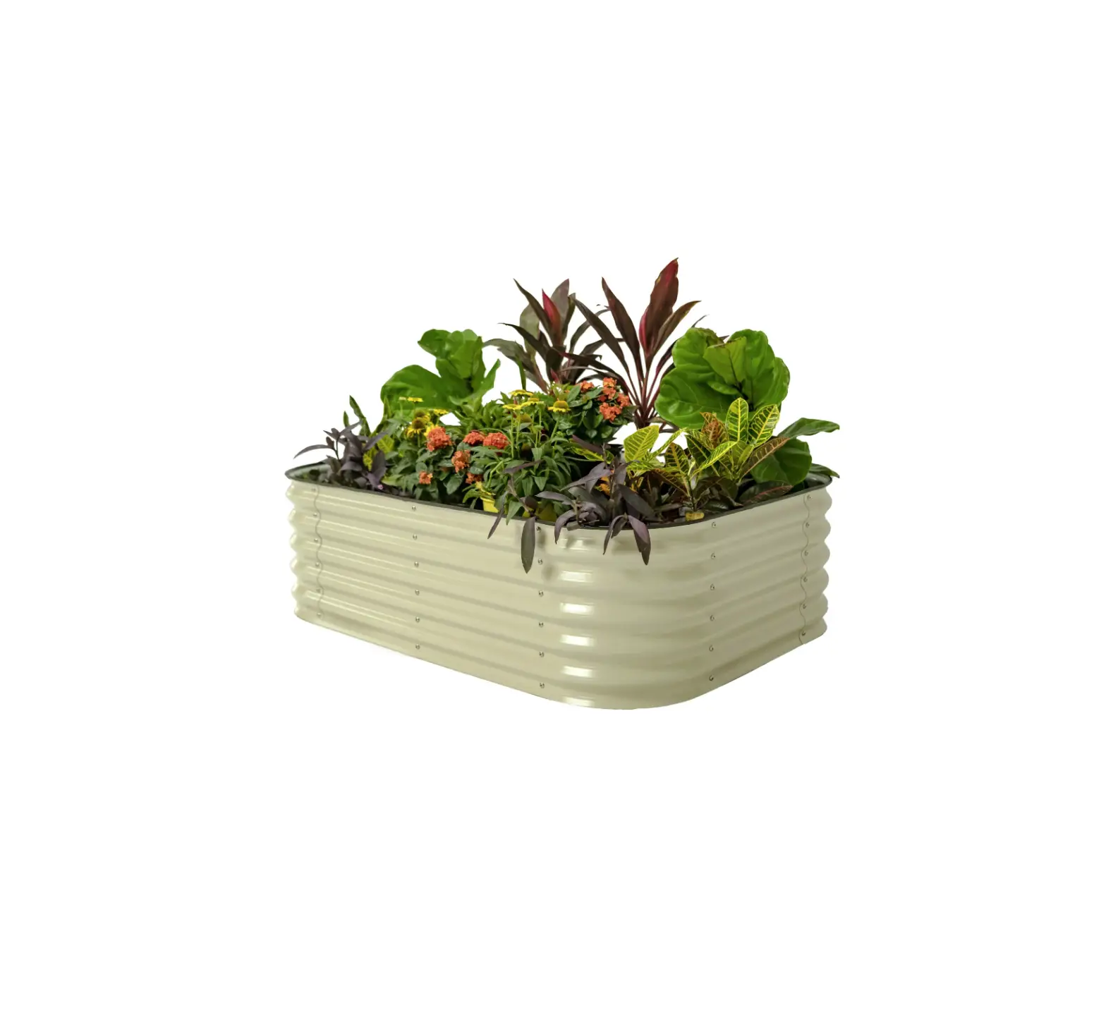 Vego Garden Vb6n117 17-inch Tall 6 In 1 Modular Metal Raised Garden Bed Kit User Manual