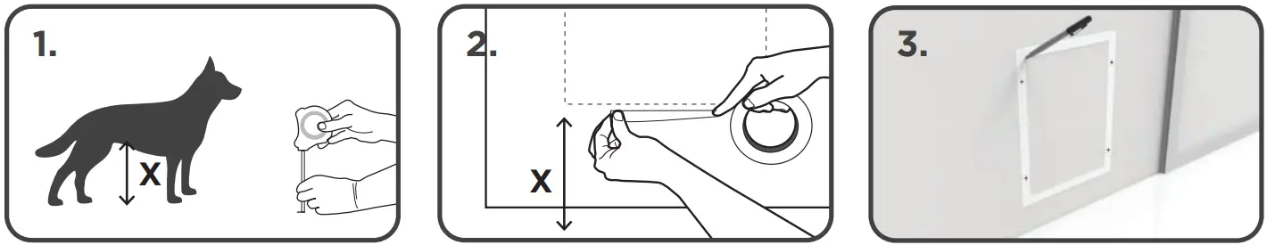 HAKUNA PETS 1128 Black Essential Pet Door fig 2