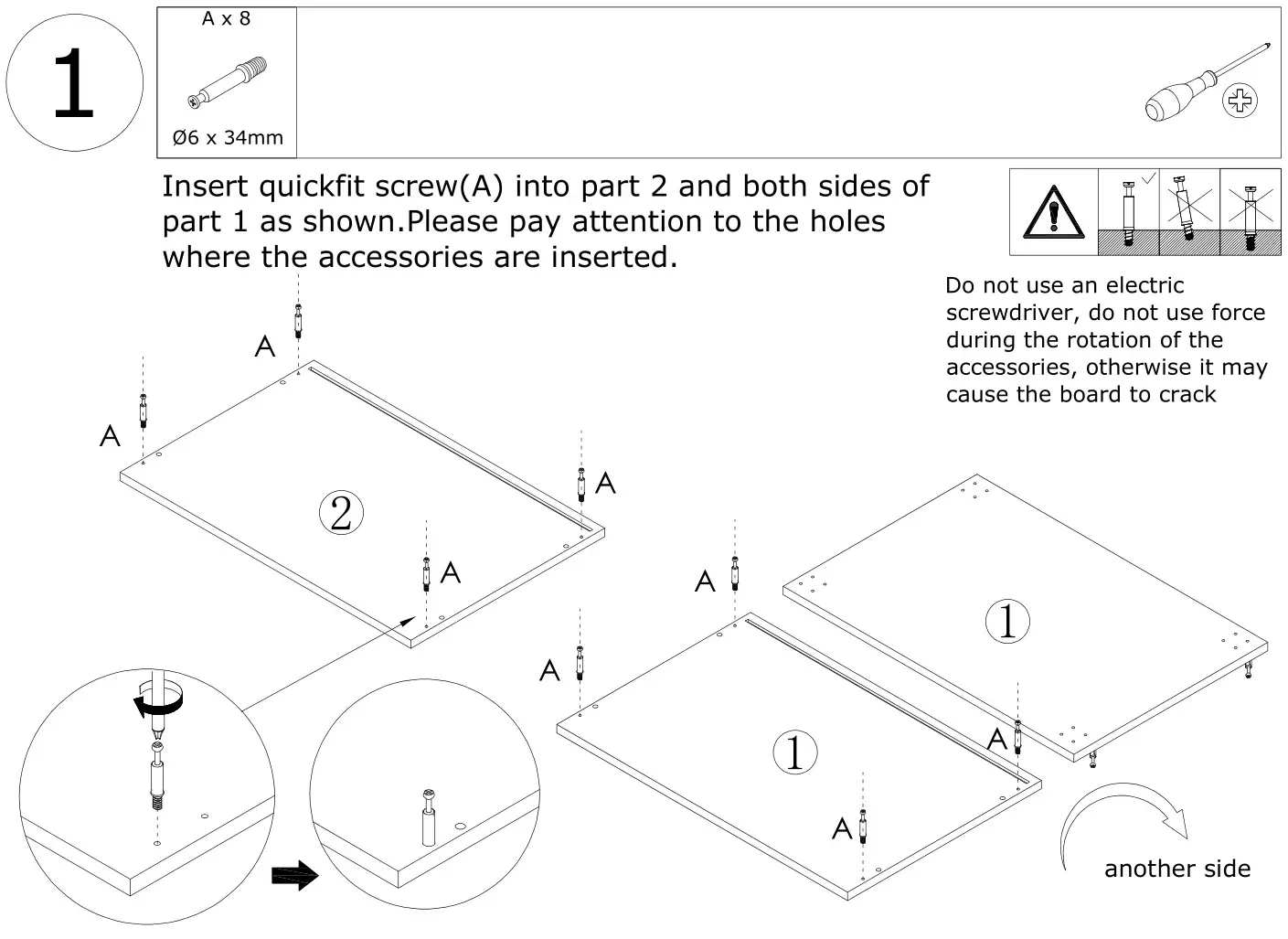 FUFU GAGA LJY-KF310010-01 Modern 2-Drawer Nightstand - Figure 1