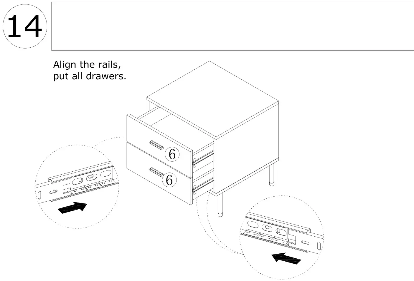 FUFU GAGA LJY-KF310010-01 Modern 2-Drawer Nightstand - Figure 14