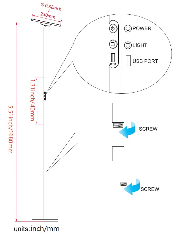 MikeWin-LDD-25W-C-Floor-Lamp-user-manual-img-1