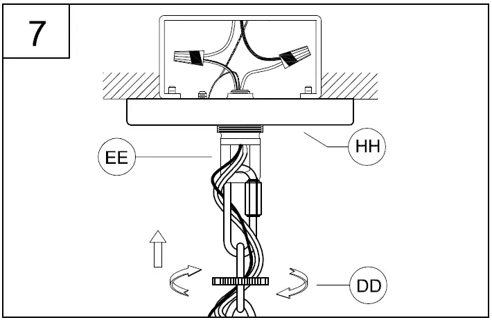 PROGRESS-LIGHTING-P550128-4-Light-Matte-Black-Transitional-Outdoor-Chandelier-Installation-FIG-10