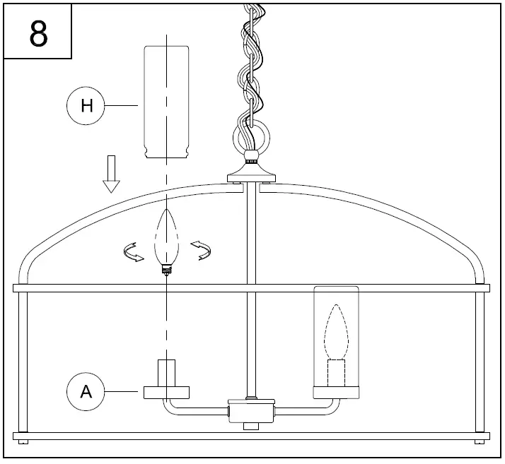 PROGRESS-LIGHTING-P550128-4-Light-Matte-Black-Transitional-Outdoor-Chandelier-Installation-FIG-11