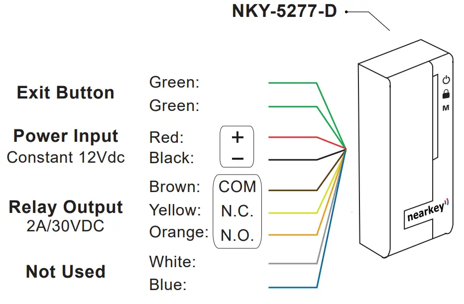 nearkey NKY-5277-D Bluetooth Smart Lock Access Control - fig 2