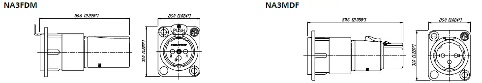 NEUTRIK-NA3FP-Adapter-XLR-3pol-to-tele-6-3-mm-Straight-20