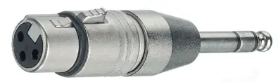NEUTRIK-NA3FP-Adapter-XLR-3pol-to-tele-6-3-mm-Straight-product-image