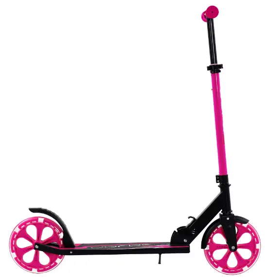 Sajan-LED-Big-Wheels-20cm-Pink-Black-Autoped-Scooter-PRO