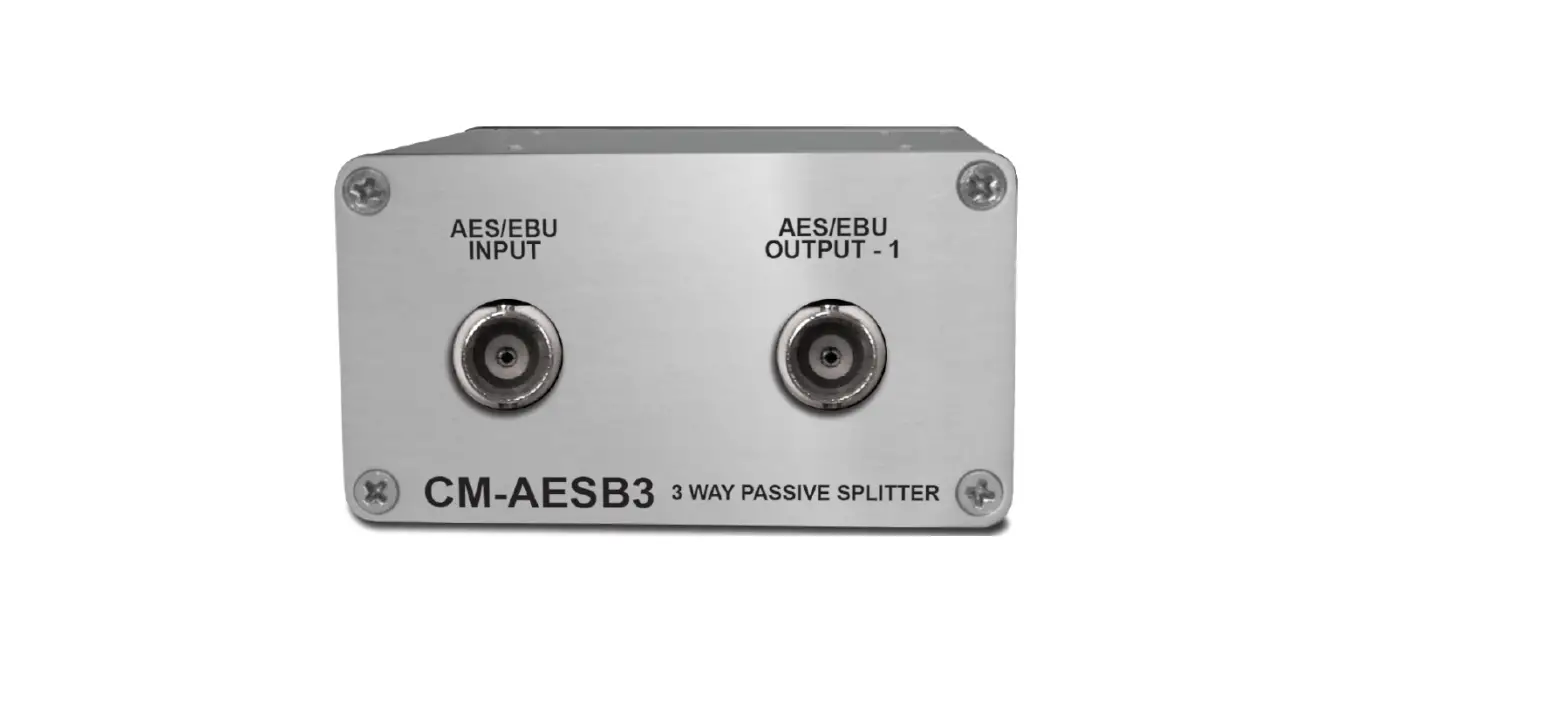 Sonifex Cm-aesb3 3 Way Passive Digital Aes3id Splitter With Bnc User Manual