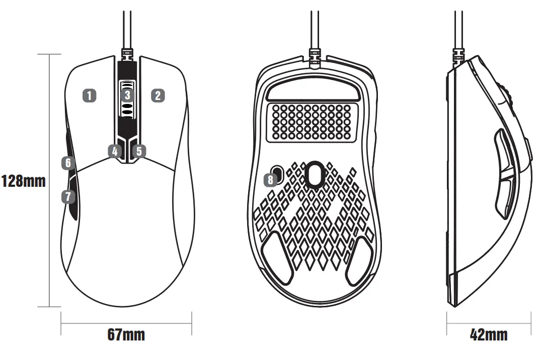 EKSA EM500 Superlight Gaming Mouse - fig 2