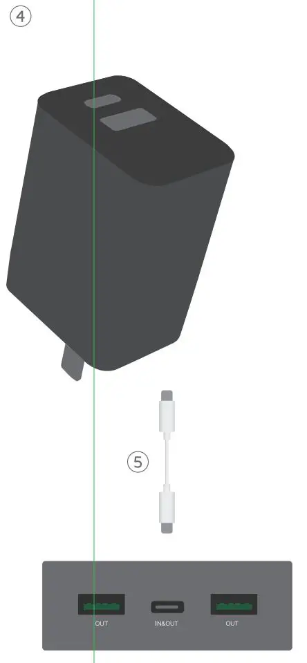 Xtorm FS401 Powerbank User Manual - Recharge the power bank via the USB-C Port in just 2.5 hours.