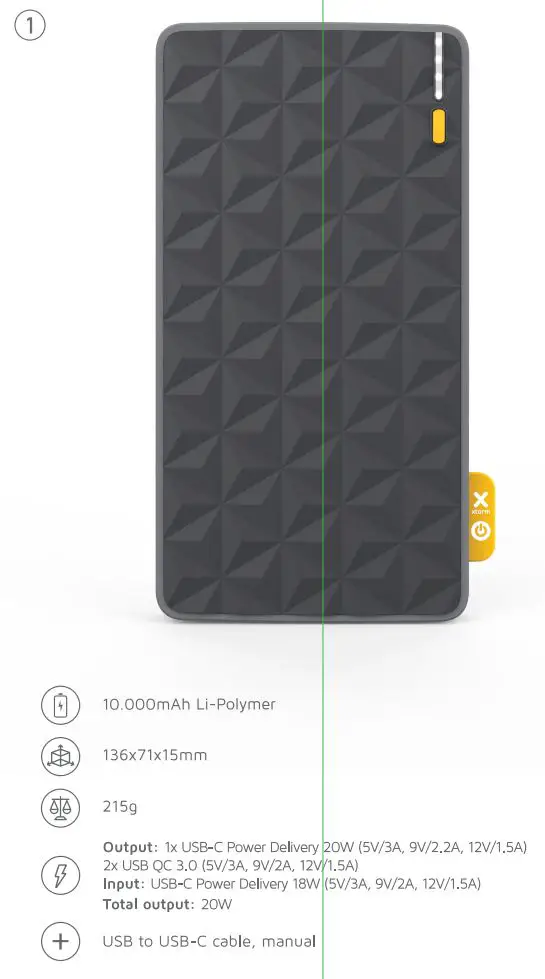 Xtorm FS401 Powerbank User Manual - Specifications