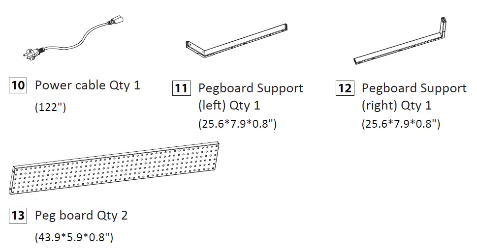 Highmore HM-WB001-001 Motorized Height Adjustable Workbench With Pegboard-02