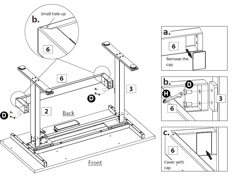 Highmore HM-WB001-001 Motorized Height Adjustable Workbench With Pegboard-12
