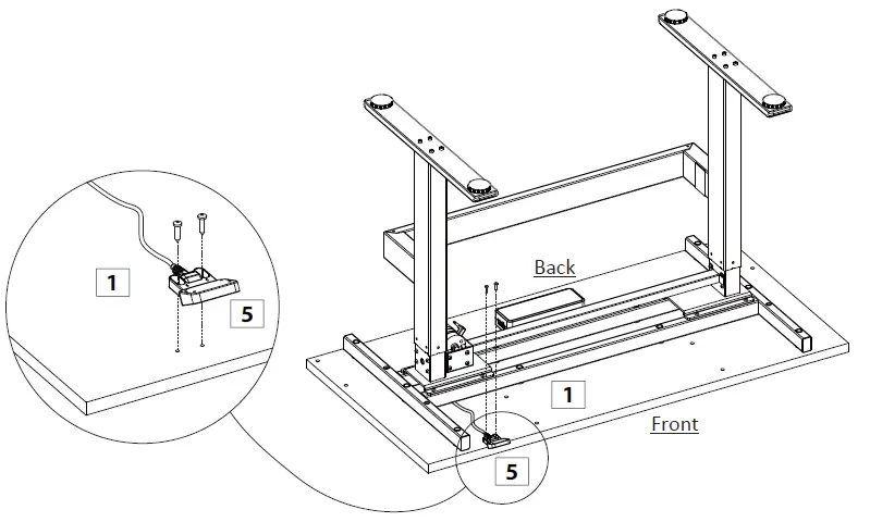 Highmore HM-WB001-001 Motorized Height Adjustable Workbench With Pegboard-14