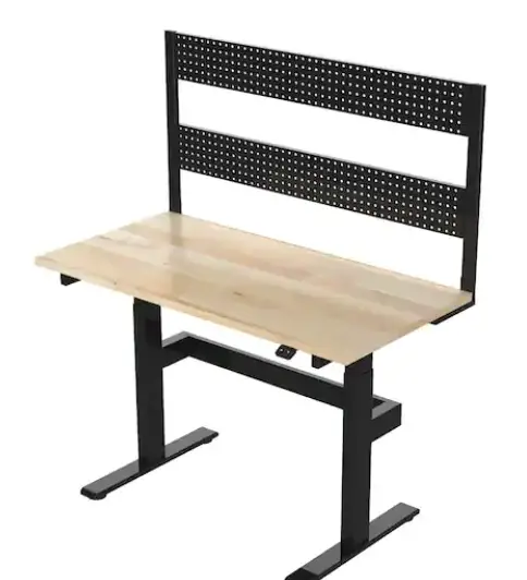 Highmore HM-WB001-001 Motorized Height Adjustable Workbench With Pegboard-product-image