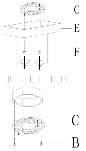 ZEVNI A04555 Elroy 5-Light Black-Brass Modern-Contemporary Chandelier - 4