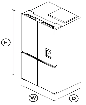 FISHER-PAYKEL-RF730QZUVB1-Freestanding-Quad-Door-Refrigerator-Freezer-fig-1