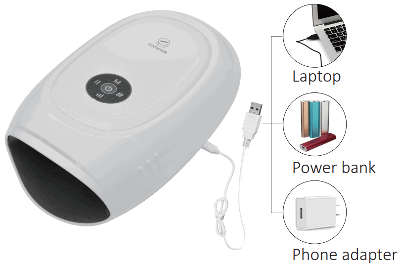 COMFIER CF 4101 Hand Massager with Heat and Vibration - fig 1
