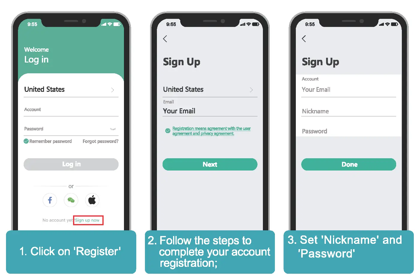 Register Account