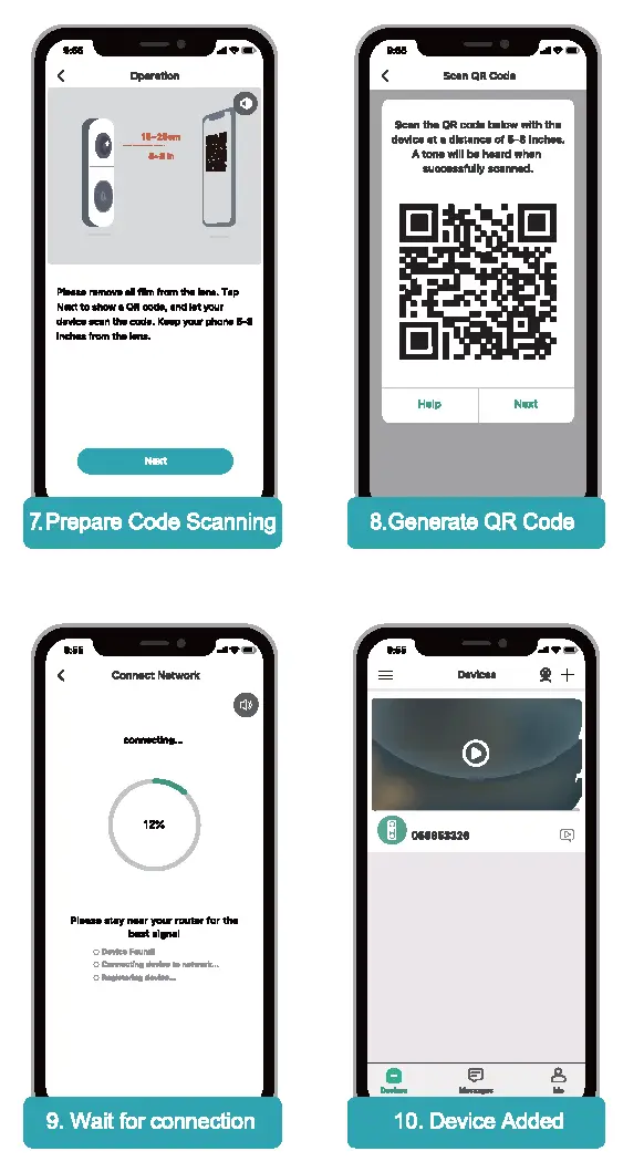 Connecting by Scanning the QR Code