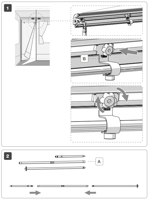 FIAMMA Door Pole F80s-F80L Vertical Telescopic Polet - Fig 2