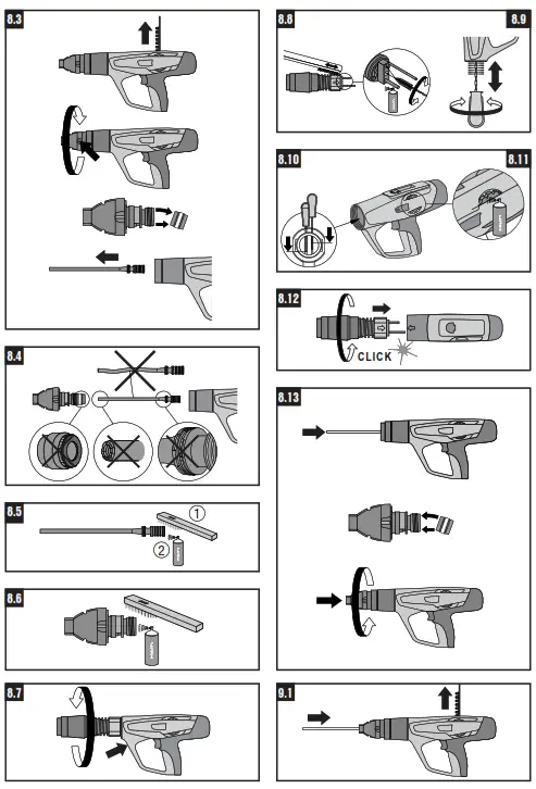 HILTI DX 462 Metal Stamping Tool - 6