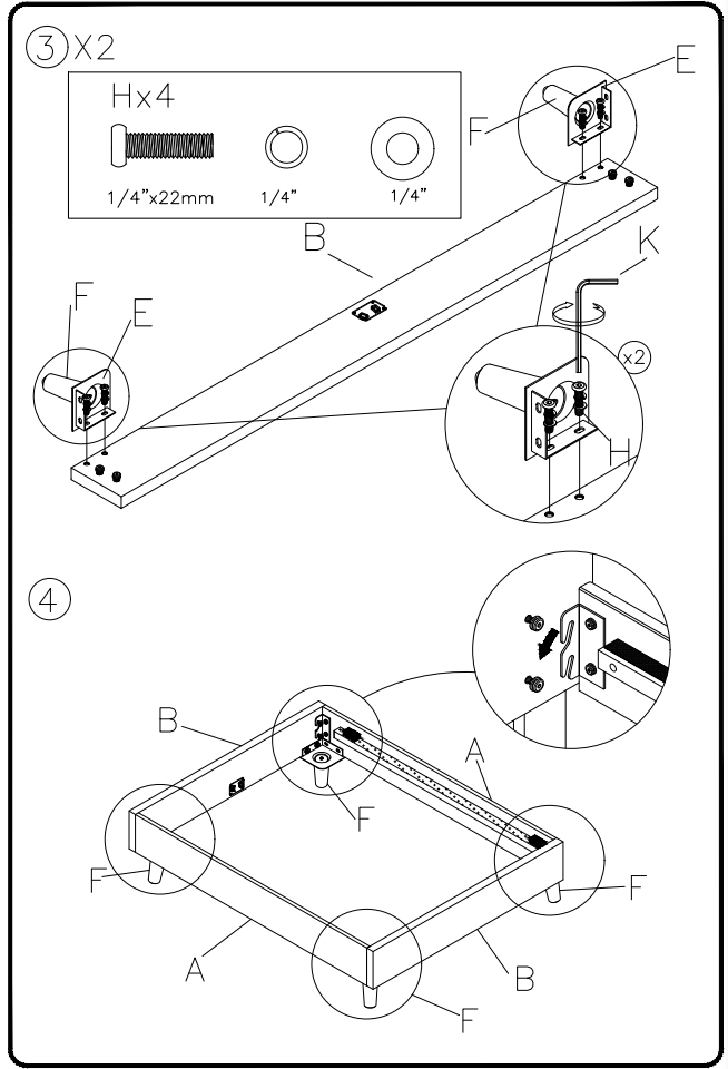 ASHLEY B095-781 Queen Upholstered Platform Bed - fig 4