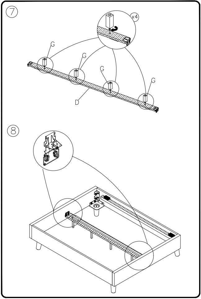 ASHLEY B095-781 Queen Upholstered Platform Bed - fig 6