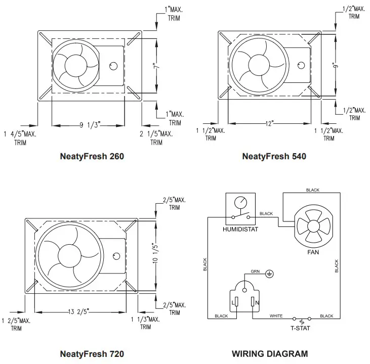 ABESTORM NeatyFresh 260 260CFM Crawlspace Ventilation Fan - fig 5