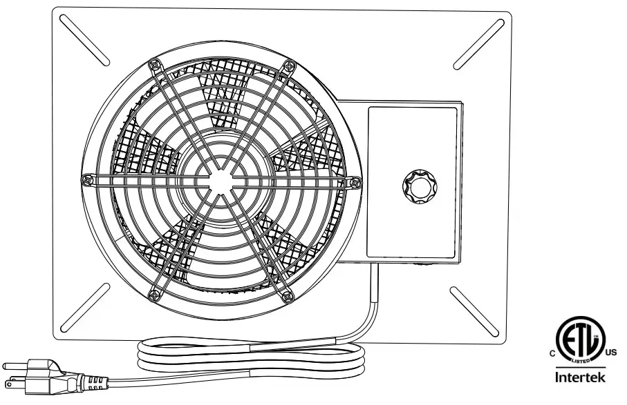 ABESTORM NeatyFresh 260 260CFM Crawlspace Ventilation Fan