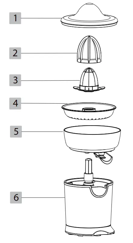 essentials EPA 5 Portable Electric Orange Citrus Juicer - Fig 1