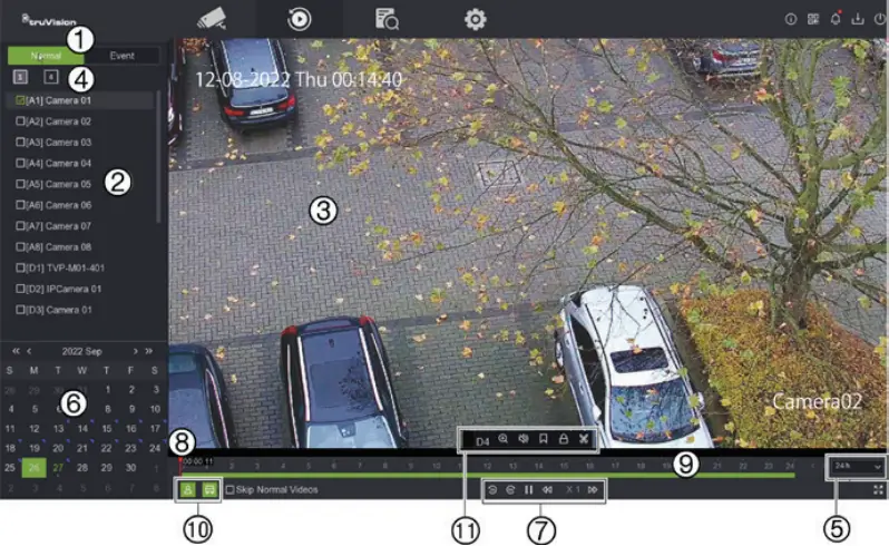 TruVision TVR-1716-2T - Playback