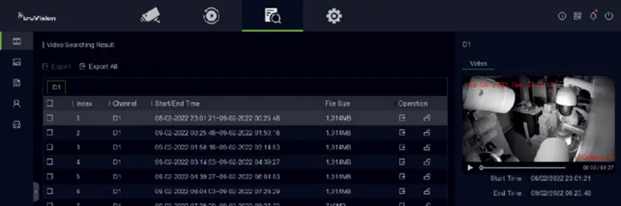 TruVision TVR-1716-2T - Search results