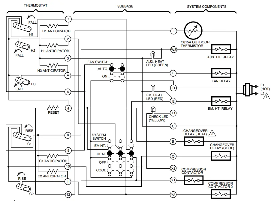 Honeywell-T874H-Multistage-Thermostat-FIG-8