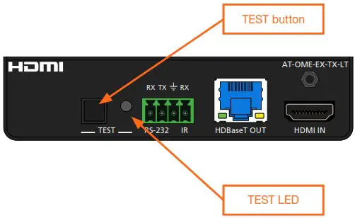 ATLONA AT OME EX KIT LT Omega 4KUHD HDMI Over HDBaseT TXRX with USB - Testing the HDBaseT Connection