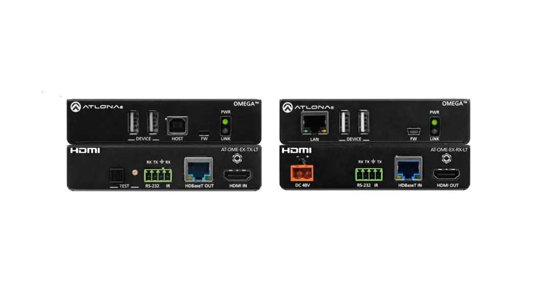 Atlona At-ome-ex-kit-lt Omega 4k/uhd Hdmi Over Hdbaset Tx/rx With Usb Installation Guide Atlona At-ome-ex-kit-lt Omega 4k/uhd Hdmi Over Hdbaset Tx/rx With Usb Installation Guide