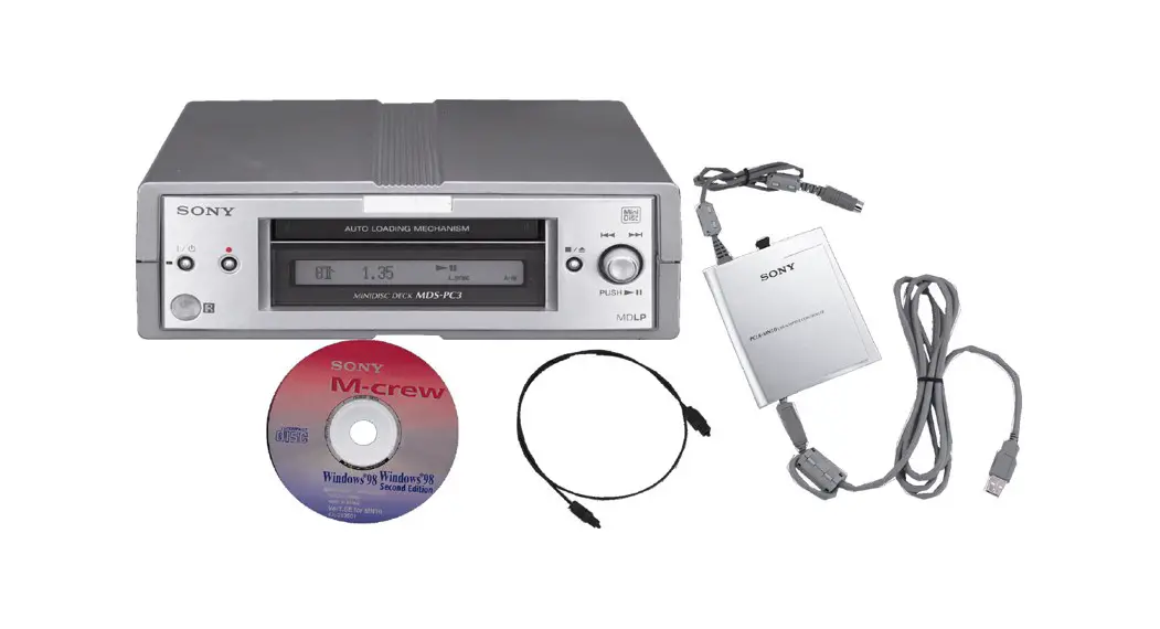 Sony Mds-pc3 Md Or Pc Integrated Player Or Recorder Owner's Manual