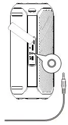 rythflo RY-BS010 Portable Bluetooth Speaker User Manual - Connect via Aux cable