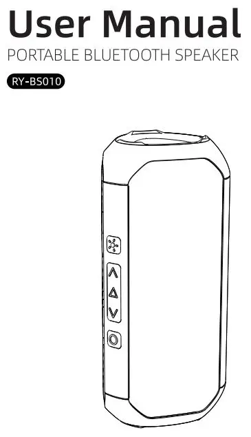 rythflo RY-BS010 Portable Bluetooth Speaker User Manual