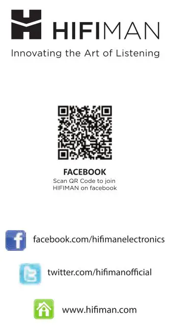 HIFIMan TWS 600 Earbuds - QR Code & Website Info