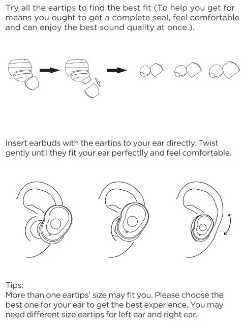 HIFIMan TWS 600 Earbuds - Wear