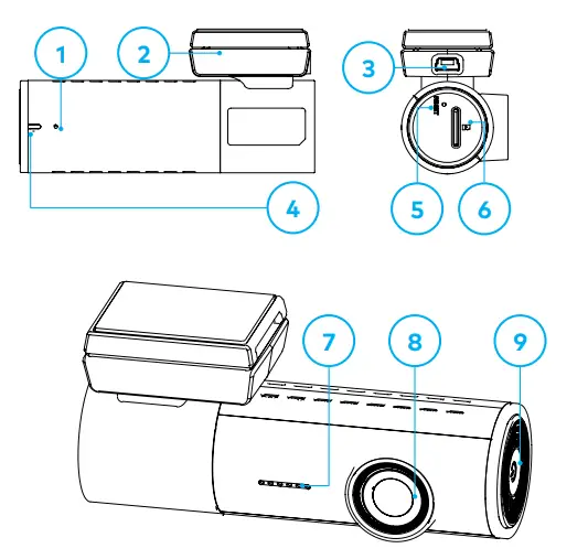 Supercheap NCP-DVR2K Dash Cam 2K Discreet with GPS and Super capacitor and Wi-Fi - OVERVIEW