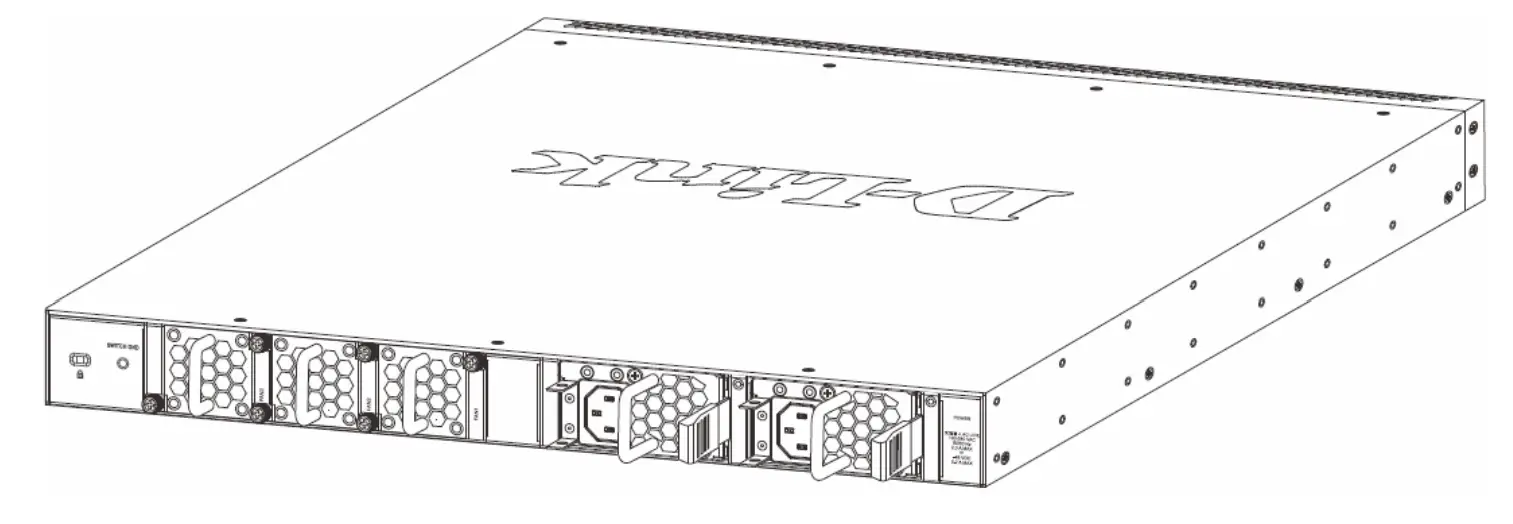 D-Link DXS-3400-24TC 20-Port 10GBase - Connecting to Power1