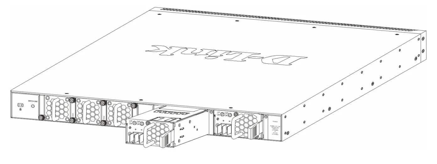 D-Link DXS-3400-24TC 20-Port 10GBase - Connecting to Power2