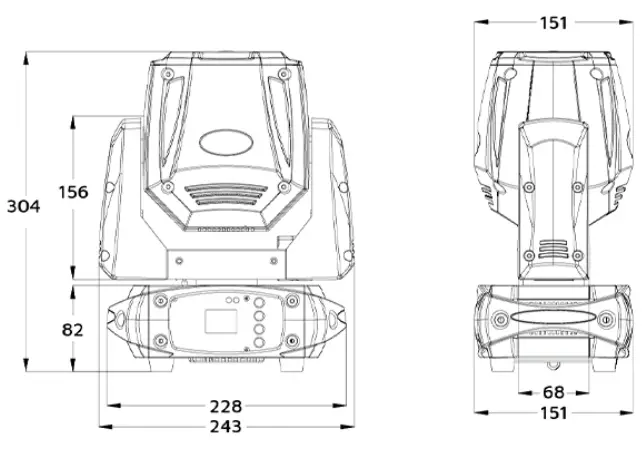 EVENT 75W LED Spot Moving Head LM75 -- 228