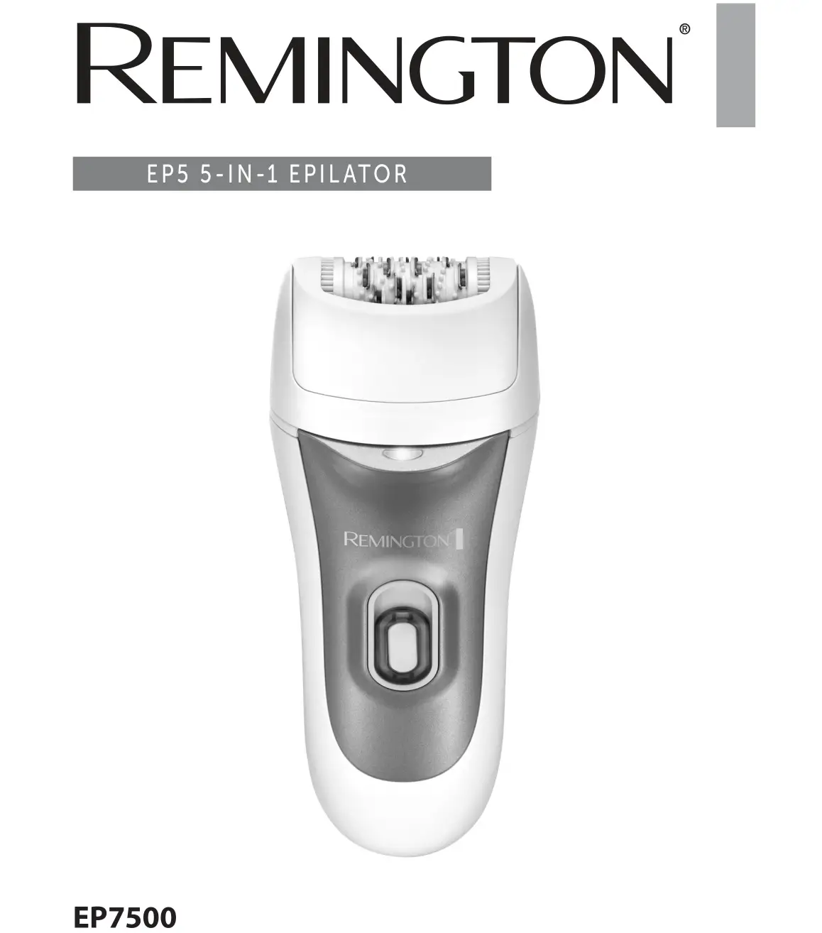 REMINGTON EP5 5-IN-1 EPILATOR EP7500 User Manual