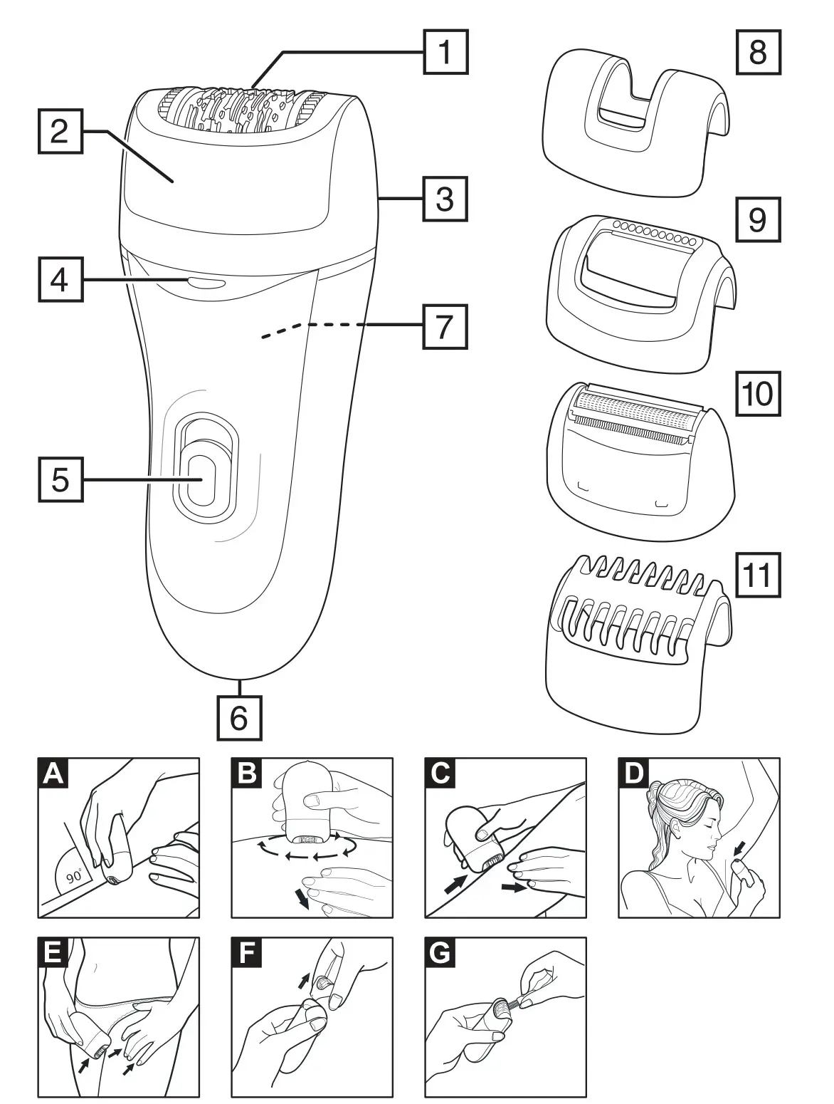 REMINGTON EP5 5-IN-1 EPILATOR EP7500 - overview