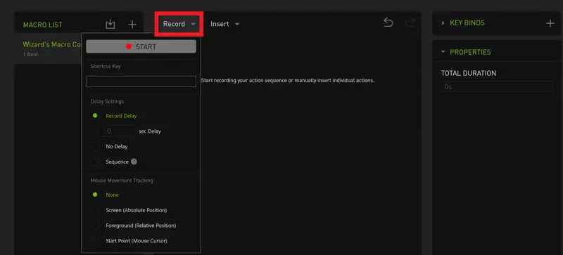 macros on Razer Synapse-3