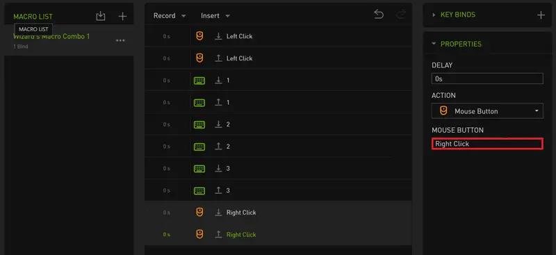 macros on Razer Synapse-3