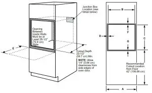 MONOGRAM Built-In Steam--------CUTOUT FOR STEAM